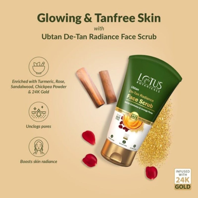 LOTUS BOTANICALS Lotus Botanicals Ubtan DeTan Face Wash100g Face Scrub100g Set Of 2 - Image 5