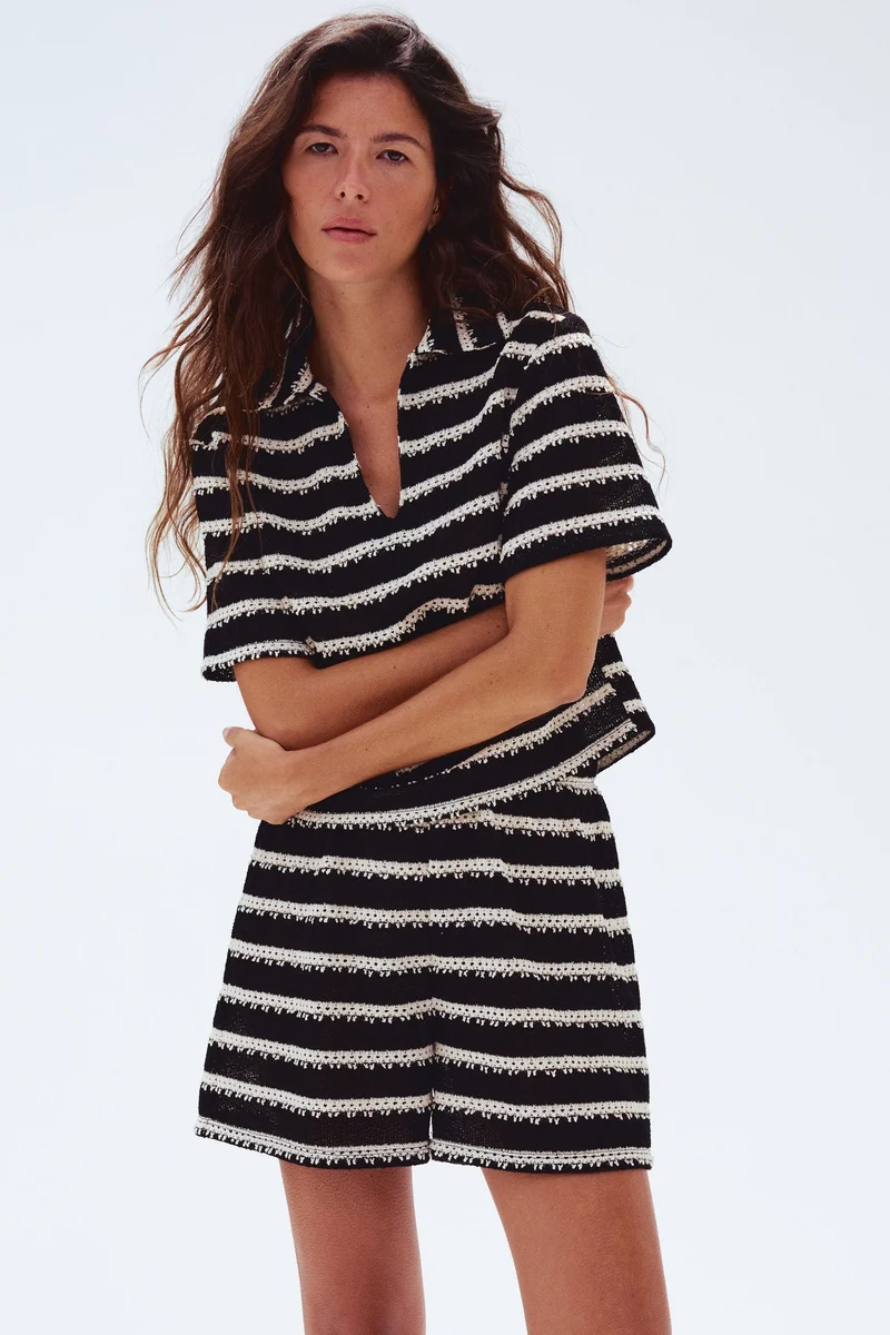 H&M Collared knitted top