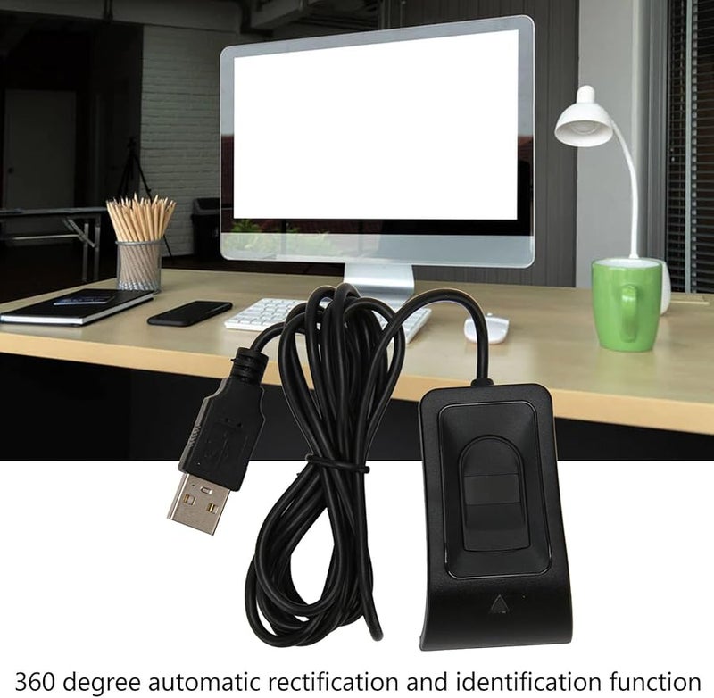 Desktop USB Fingerprint Reader 10 Finger Capacity Security Key for PC Laptop Login - Image 3