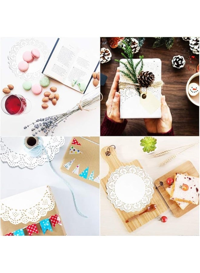 بروماس 30 قطعة مفرش ورقي دائري مزخرف – 4.5 بوصة لتزيين الحلويات وتقديم الطعام - Image 4