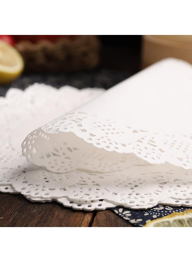 بروماس 30 قطعة مفرش ورقي دائري مزخرف – 4.5 بوصة لتزيين الحلويات وتقديم الطعام - Image 2