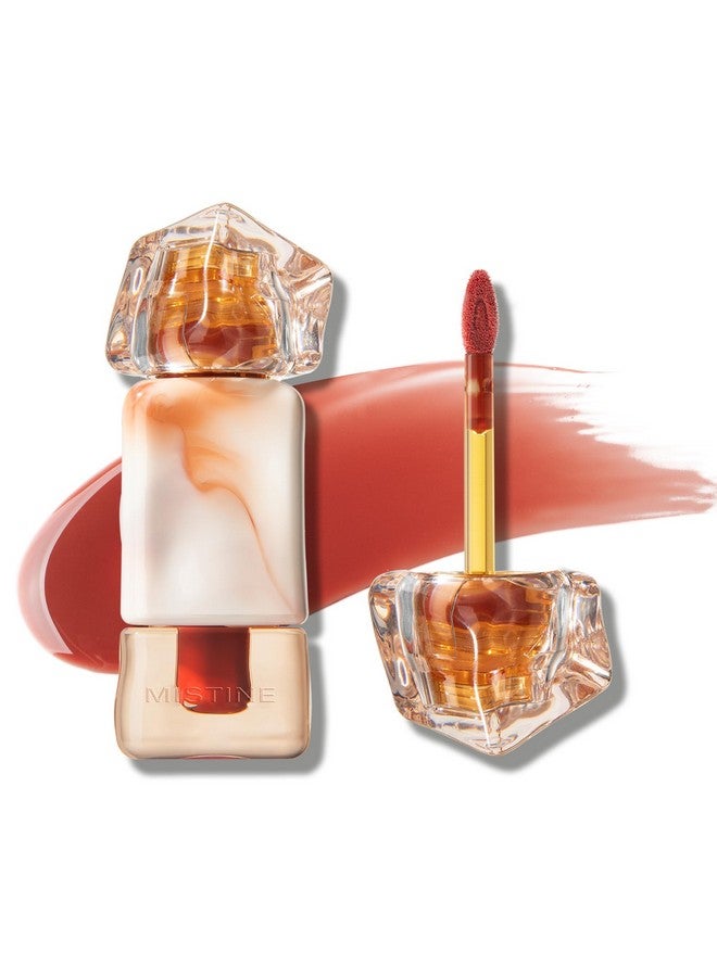 Mistine Makeup Lip Gloss Lip Plumber Non-Sticky Tinted Lip Gloss Infused With 1% Peptide Moisturizing Shiny Finish Lip Tint Hydrating Lifter Gloss Lightweight Feeling Lip Oil J02 Secret Love 0.1 Fl Oz - Image 1