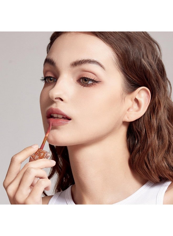 Mistine Makeup Lip Gloss Lip Plumber Non-Sticky Tinted Lip Gloss Infused With 1% Peptide Moisturizing Shiny Finish Lip Tint Hydrating Lifter Gloss Lightweight Feeling Lip Oil J02 Secret Love 0.1 Fl Oz - Image 2