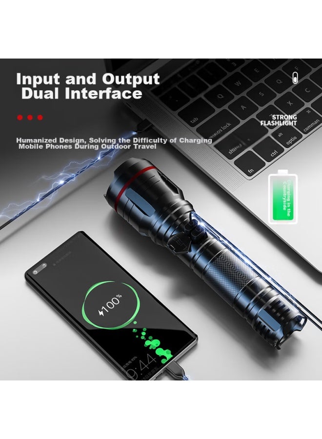 Shenyu Flashlight With High Brightness, Zoomable Lens, Long Battery Life, Outdoor Survival, Ultra-bright Military Long-range Beam, Specialized Light For Outdoor Activities And Cycling - Image 4