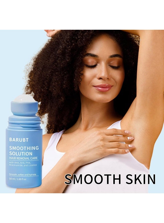 BARUBT حل تنعيم، عناية إزالة الشعر، سيروم علاج الشعر الناشئ – حل تنعيم لنتوءات الحلاقة وعناية ما بعد إزالة الشعر | عناية مرطبة للإبطين والساقين وخط البيكيني والذراعين - Image 5