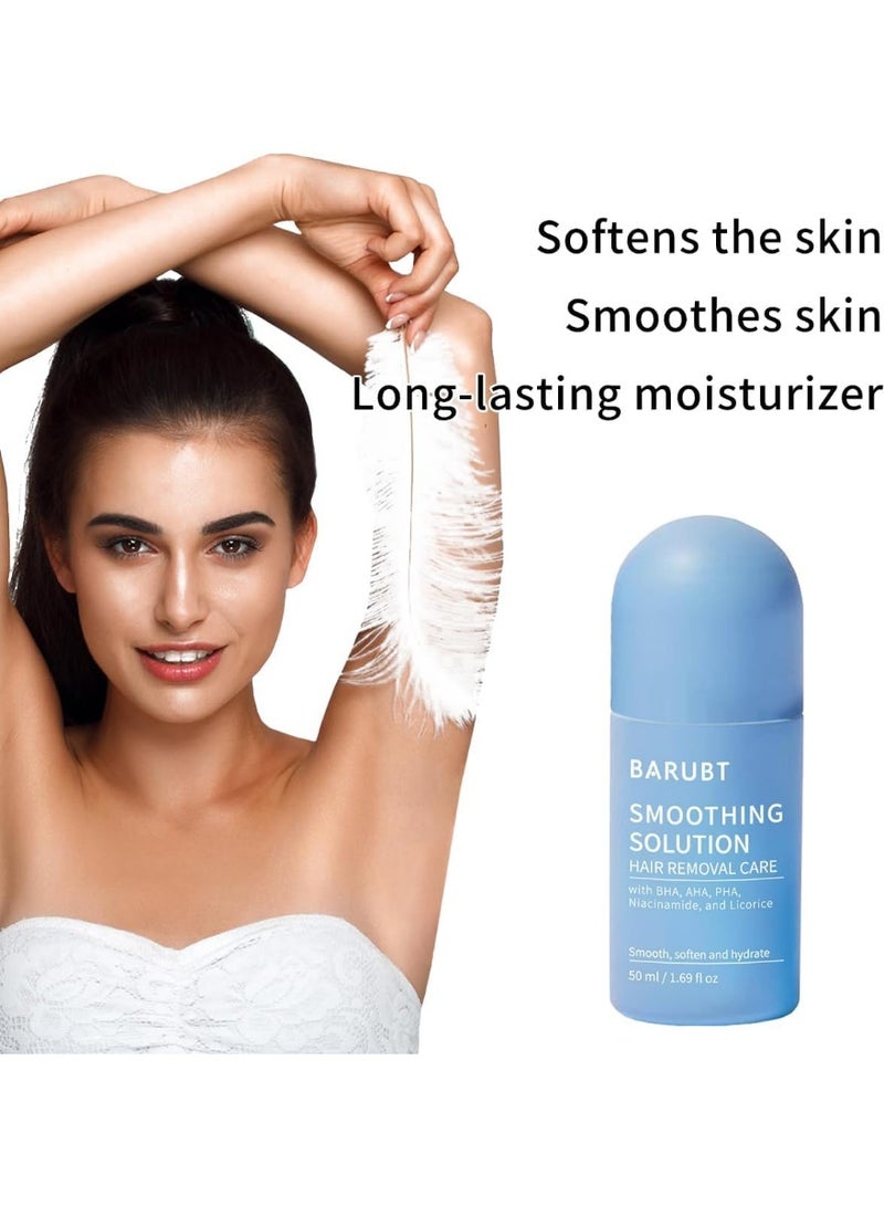 BARUBT حل تنعيم، عناية إزالة الشعر، سيروم علاج الشعر الناشئ – حل تنعيم لنتوءات الحلاقة وعناية ما بعد إزالة الشعر | عناية مرطبة للإبطين والساقين وخط البيكيني والذراعين - Image 3