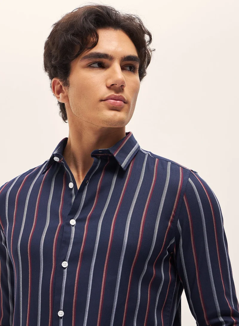 ذا بير هاوس Cotton Shirt for Men | Slim Fit, Long Sleeve, Casual & Formal Wear | Soft, Breathable Fabric for Office, Everyday, & All-Season Use in Classic & Trendy