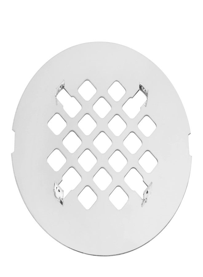Artiwell 4-1/4” OD Snap-in Shower Drain Cover, Round Shower Drain Strainer Grid, Replacement Cover, Designed for Long-Lasting(Chrome Plated) - Image 3