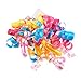 WRAPAHOLIC 12Count SelfAdhesive Curly Bows Gift Wrap Accessory BlueYellowPink Mixed Color Combinations Perfect for Christmas Birthday Holiday Party Favors Decorations - Image 1