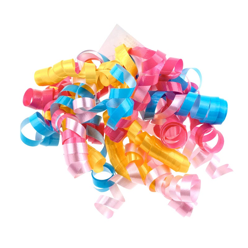 WRAPAHOLIC 12Count SelfAdhesive Curly Bows Gift Wrap Accessory BlueYellowPink Mixed Color Combinations Perfect for Christmas Birthday Holiday Party Favors Decorations - Image 3