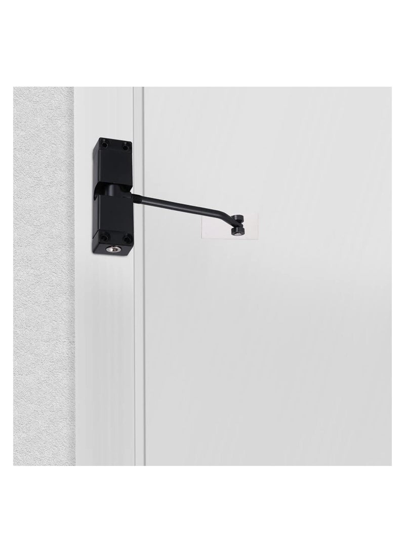 Safety Spring Door Closers, Adjustable Closing Door Hinge, Automatic Quiet Gate Closer Easy to Install, Automatic Stopper Fire Rated, to Convert Hinged Doors to Self Closing Doors (Black) - Image 5