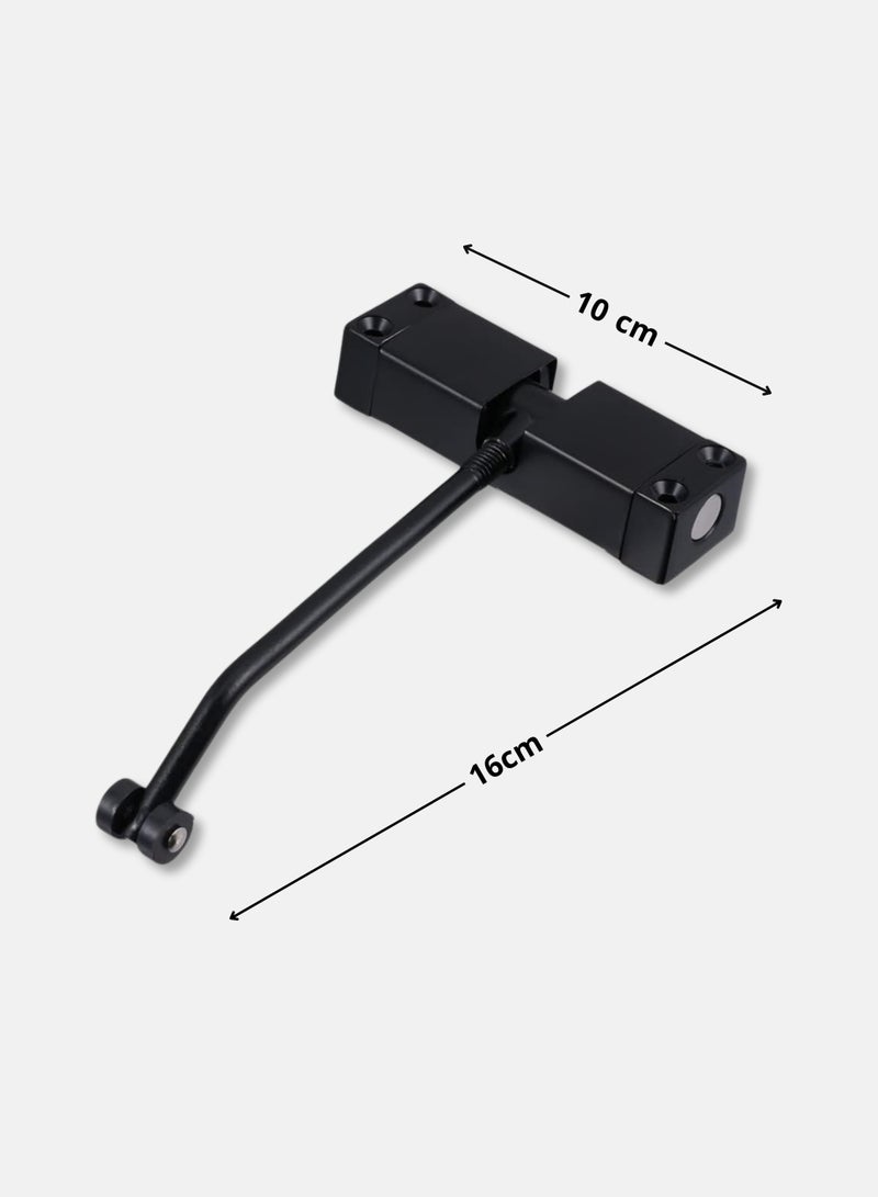 Safety Spring Door Closers, Adjustable Closing Door Hinge, Automatic Quiet Gate Closer Easy to Install, Automatic Stopper Fire Rated, to Convert Hinged Doors to Self Closing Doors (Black) - Image 2