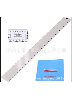 Generic Guitar accessories measuring ruler saw ruler neck notch ruler guitar measuring ruler leveling Ruler 2 in 1 Cleaning cloth (5 hair) 