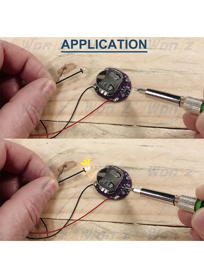 CR2032 Battery Holder Case 5pcs Copper Contact For STM32 ESP32 Raspberry Pi - Image 4