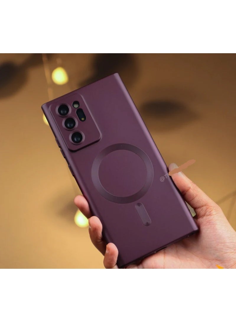 Magnetic Protective Case for Samsung Galaxy NOTE 20 Ultra , Camera Cover, Heavy Duty, Violet, NOTE 20 Ultra