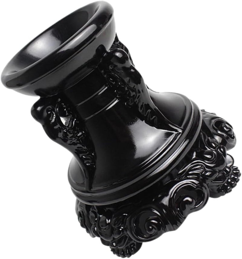Elegant Resin Crystal Ball Display Stand Skid Design Round Base Home Decor - Image 2