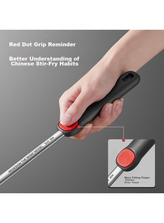 COOKER KING Chuidahuang Silicone Spatula For Non-stick Wok, Frying Pan, Griddle, And Flat Bottom Pan, Heat-resistant, Comfortable Grip - Image 2