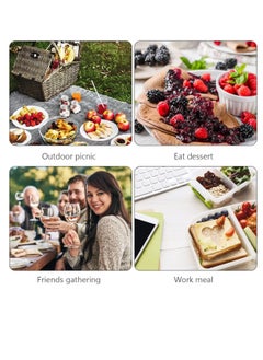 BIGTHREE Cutlery Set Silver, Stainless Steel Flatware, Camping Cutlery Utensil Set with Portable Pouch Case, for Outdoor Travel Picnic Office School Lunch Box, Dishwasher Safe, Mixed Cutlery Sets  - Image 5