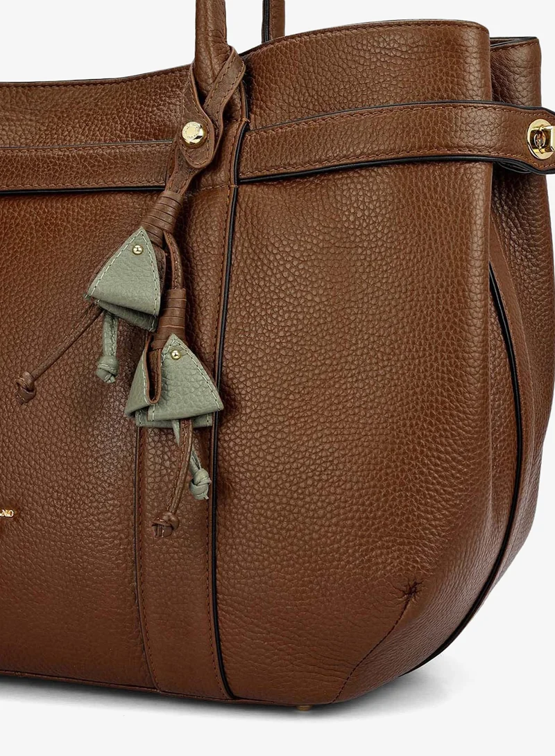 Da Milano Mocha Willow Shoulder Bag (L) for Women | Best Price UAE
