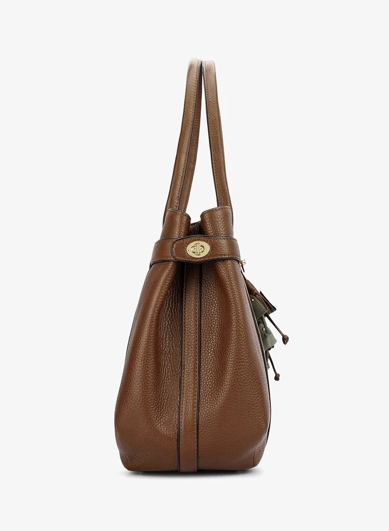Da Milano Mocha Willow Shoulder Bag (L) for Women | Best Price UAE