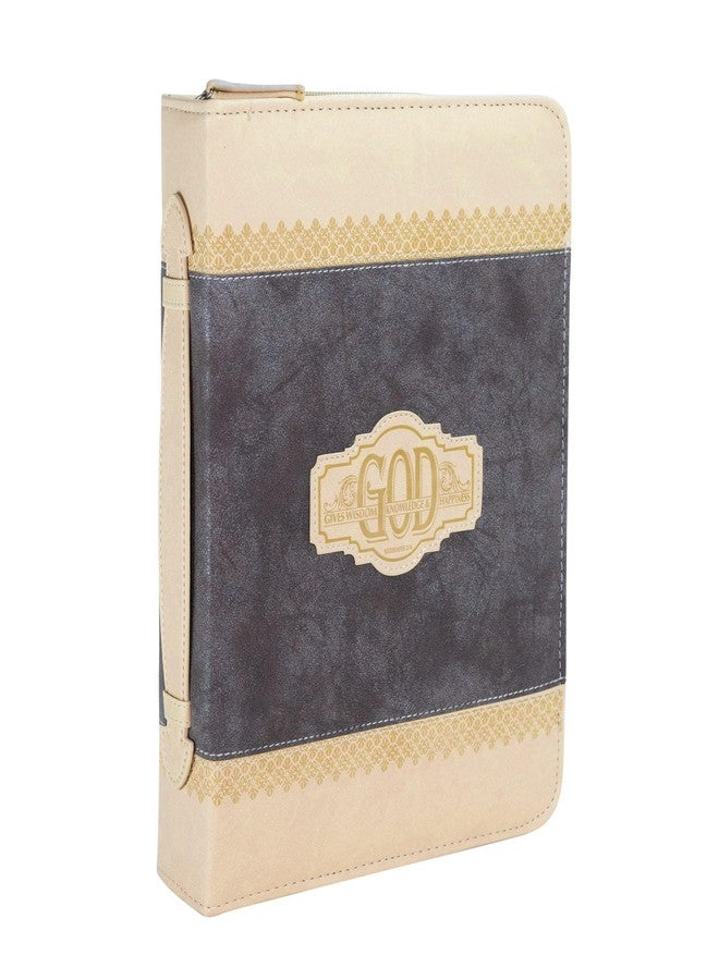 "Divinity Boutique Bible Business Report Cover (25687) | Fits Bibles up to 9" X 6.25" X 1.25", Brown, Large