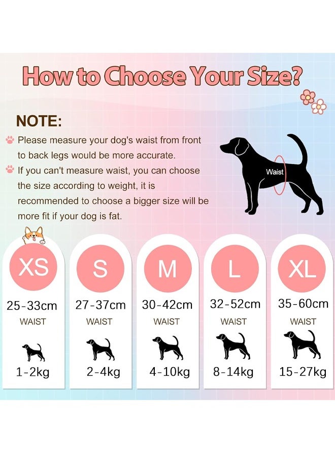 Generic - Disposable Dog Diapers Female Stretchy Dog Diapers Waist Full Wrapped Super Absorbent Leak-Proof Female Puppy Diapers for Doggy in Heat Period Excitable Urination Incontinence Training 10 PCS - Image 1