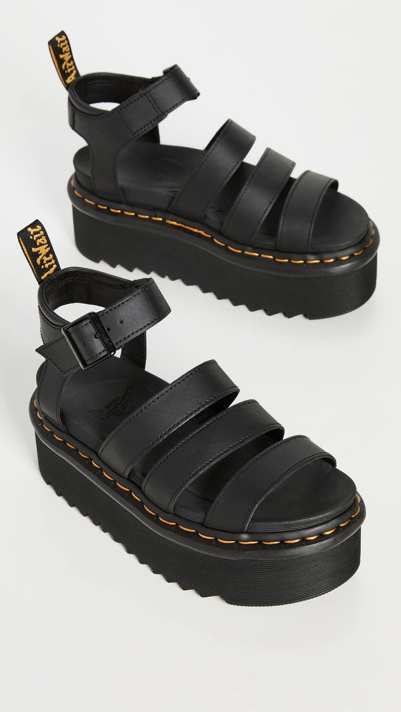 Dr Martens Dr. Martens Women's Blaire Quad Sandals, Black, 9 Medium US - Image 4