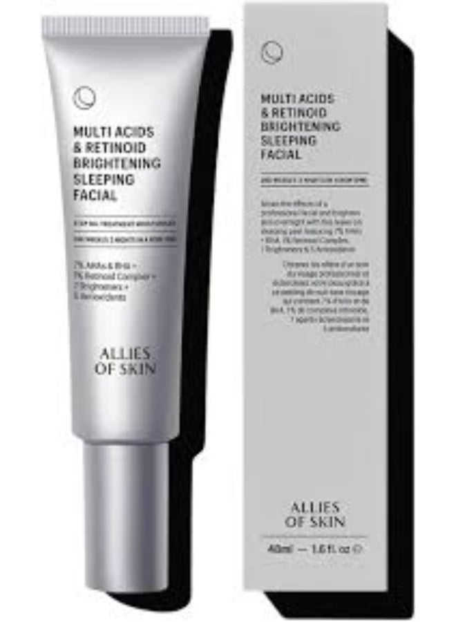 Allies Of Skin Multi Acids & Retinoid Brightening Sleeping Facial 48ml - Image 1