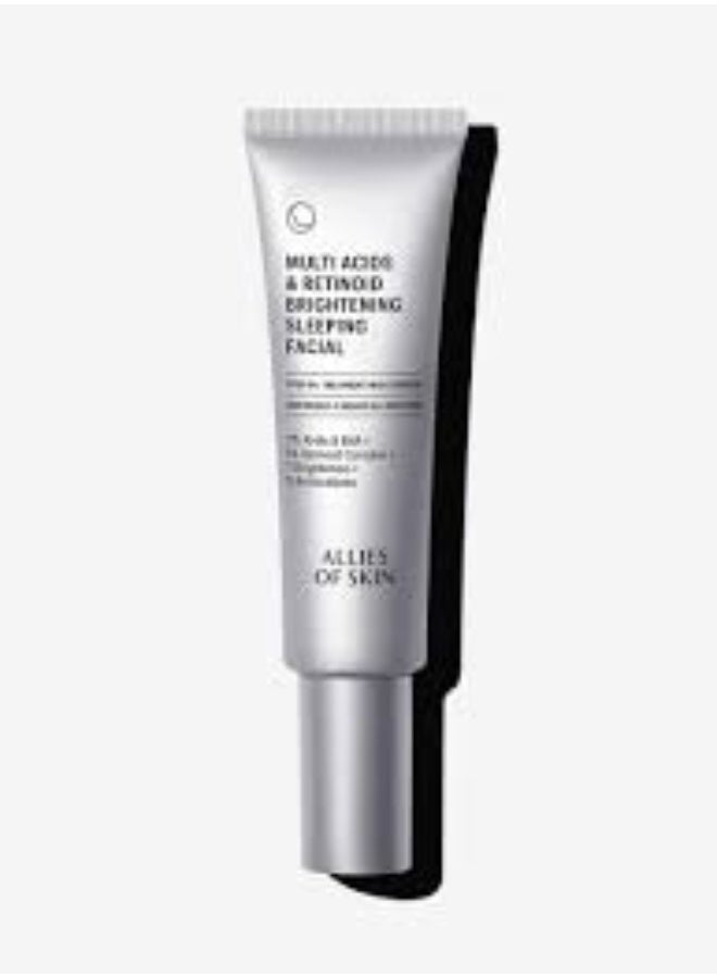 Allies Of Skin Multi Acids & Retinoid Brightening Sleeping Facial 48ml - Image 2