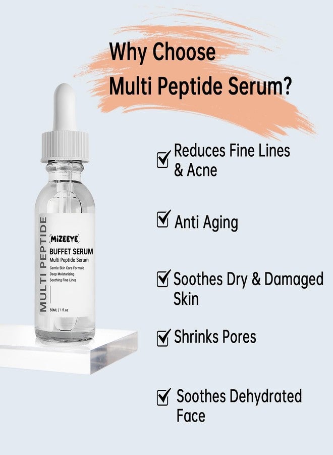 MIZEEYE Peptides Serum For Face, 2 PCS Buffet Multi Peptide Face Serum For Anti-aging, Moisturizing, Fine Lines & Acne. - Image 4