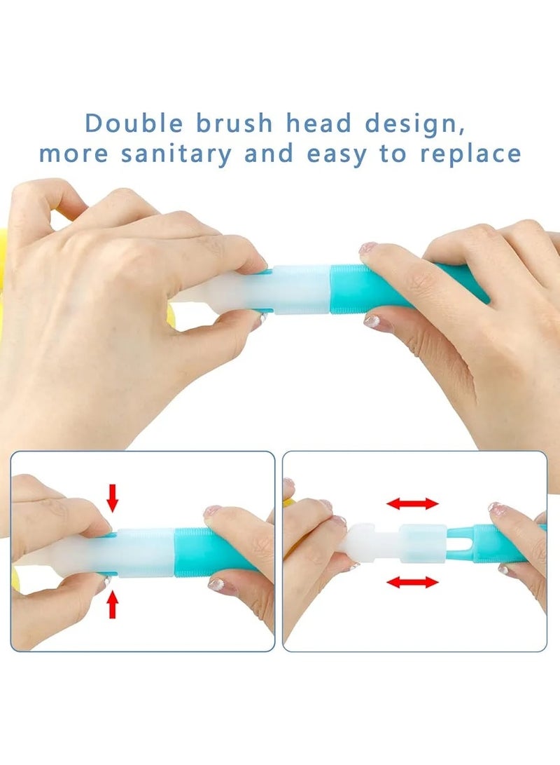 MUMS PLANET 6-in-1 Baby Bottle Cleaning Brush Set – Silicone Bottle, Nipple, Straw & Pacifier Cleaning Brushes – Multi-Purpose Baby Feeding Accessories Cleaning Kit - Image 4