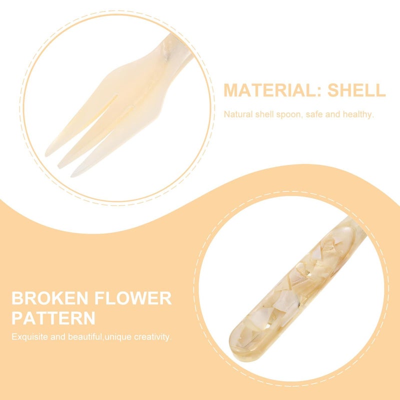 2Pcs Small Cake Forks For Shell Dessert And Fruit Kitchen Dining Tableware - Image 4