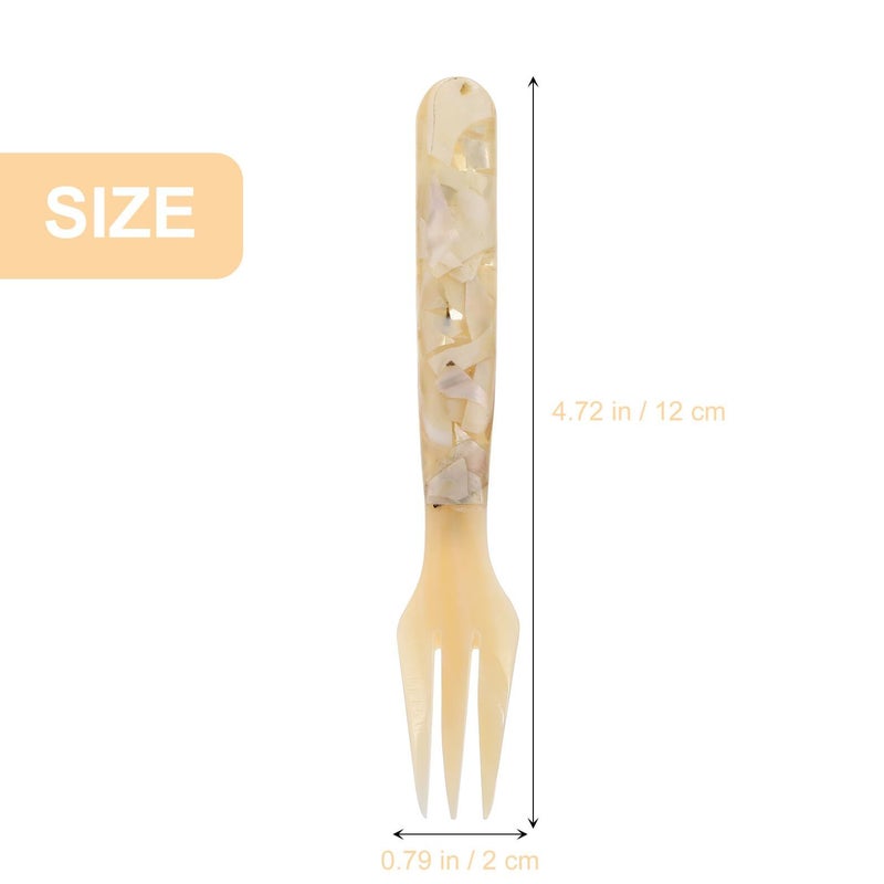 2Pcs Small Cake Forks For Shell Dessert And Fruit Kitchen Dining Tableware - Image 3
