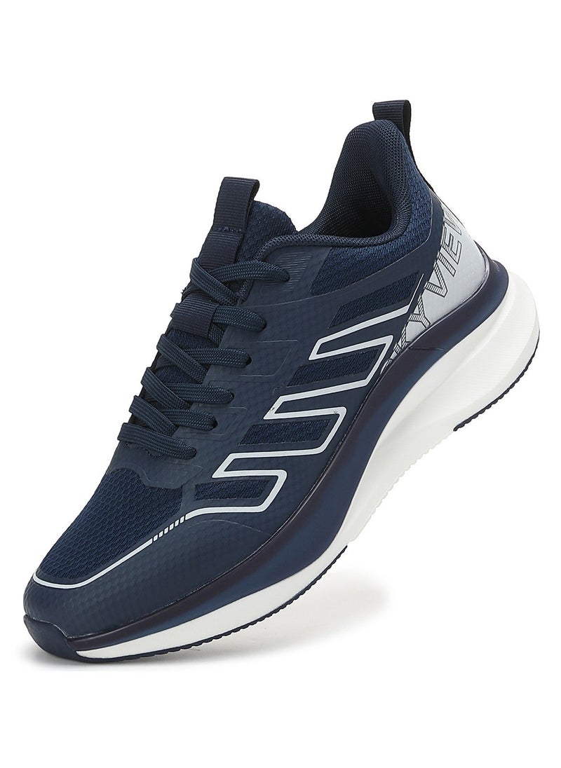 Sky View - Athlesiure Men's Lace Up Walking Shoes Running Comfortable Tennis Breathable Non Slip Athletic Sports Shoes Gym Workout Cross Training Sneakers With Non-Slip Backing - Image 1