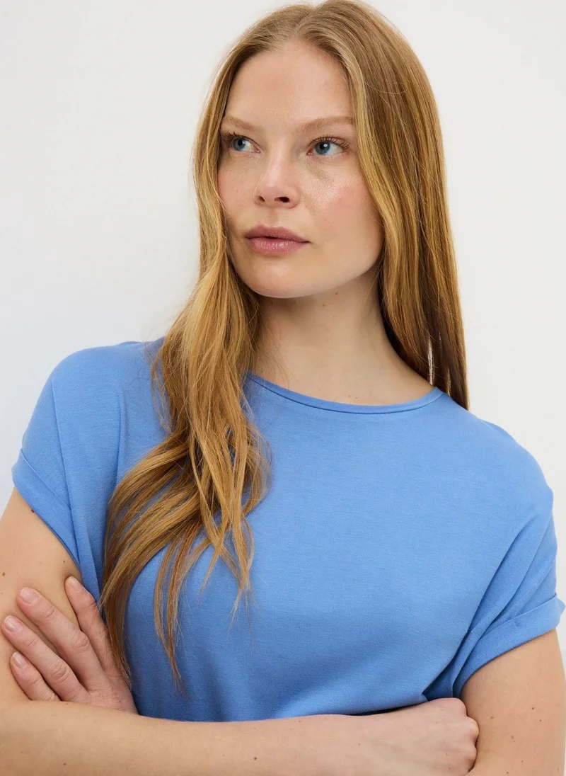 Matalan Blue Blue Longline T-Shirt for Women | Best Price UAE