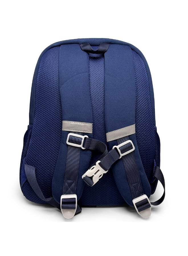 COCOBEE Aeroplane-Style Astronaut Print Backpack For Boys – Navy Blue - Image 2