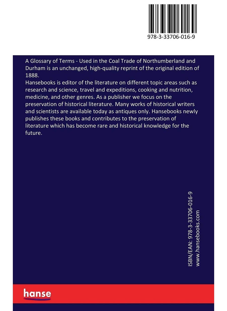 A Glossary of Terms: Used in the Coal Trade of Northumberland and Durham  - Image 2