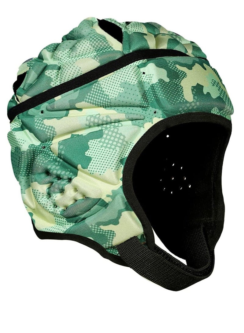 Y&D Rugby Helmet - Soft Padded Headgear 7v7 Flag Football Headguard Soccer Head Protection for Youth Kids Child Adult Size is M, 6 to 11 years old, 48-53cm - Image 1