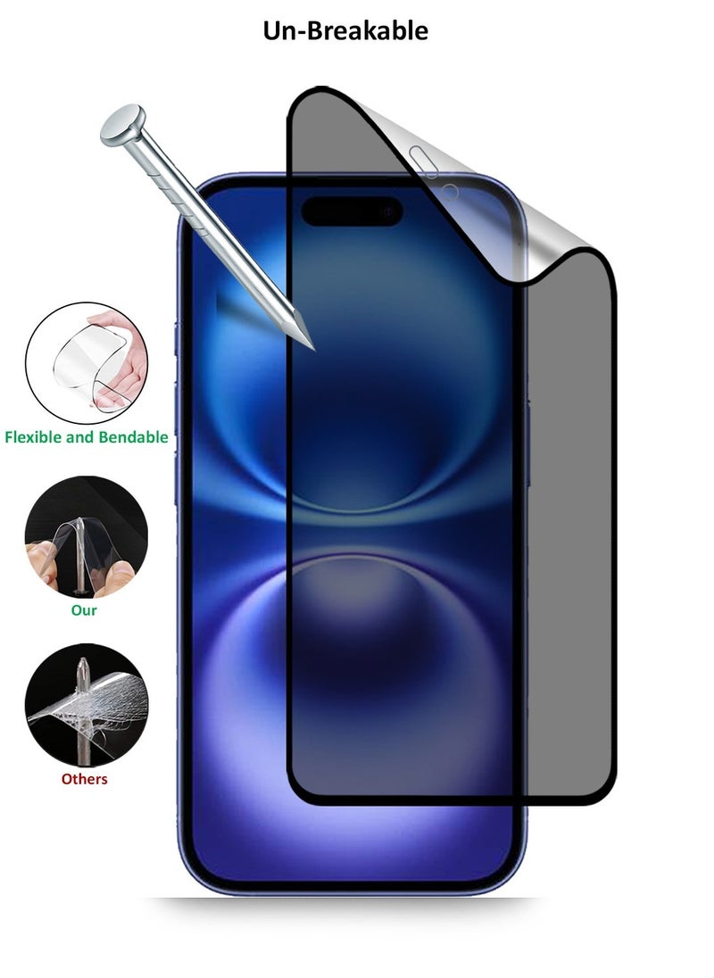 OMAKER Apple iPhone 16 Matte Ceramic Privacy Screen Protector Film  - Image 5