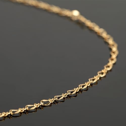 YOUBEIYEE 32.8 Feet 18K Gold Plated Jewelry Chains Bulk, Solid Brass Lip Cable Chain for Women Necklace Bracelet DIY Jewelry Findings - Image 5