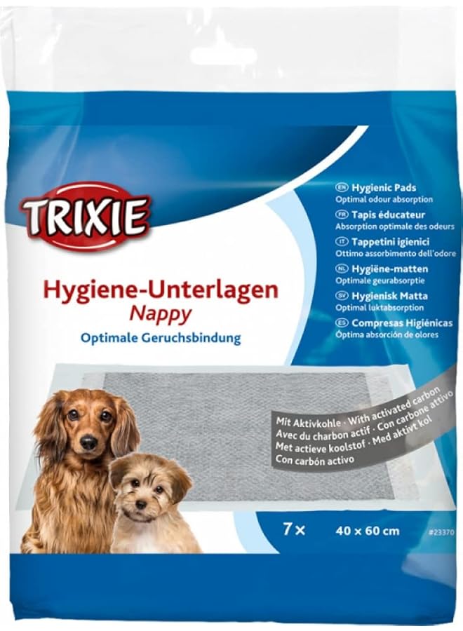 تريكسي فوط صحية للحفاض بالكربون المنشط 40 × 60 سم 7 قطع - Image 1