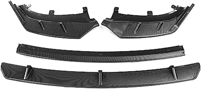 DEMULAX 4-Piece Car Front Bumper Splitter Lip Diffuser - Image 1
