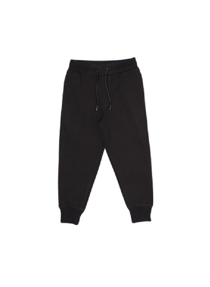 Modern trousers with side pockets in black, heavy-duty diving fabric, sizes 10-11 years - Image 3