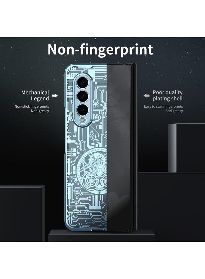 إيروريكس جراب لهاتف Samsung Galaxy Z Fold3 5G Mechanical Legend، جراب هاتف متكامل مطلي بالكهرباء - Image 4