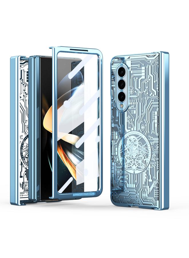 إيروريكس جراب لهاتف Samsung Galaxy Z Fold3 5G Mechanical Legend، جراب هاتف متكامل مطلي بالكهرباء - Image 1