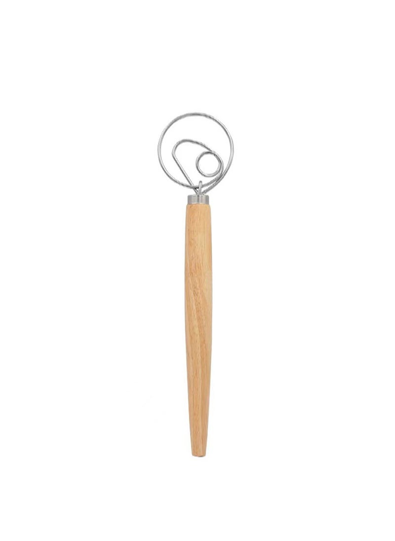 Generic - Egg Beater powder beater dough blender egg beater stirring rod 13-inch oak blender factory direct supply in stock Monocular blender (PP bag) - Image 1