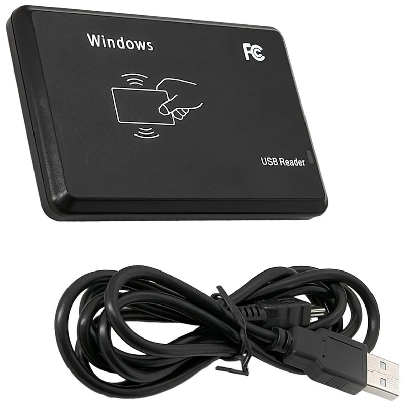 قارئ USB - ماسح ضوئي لبطاقات IC/ID بترددي مزدوج، نحيف - Image 1
