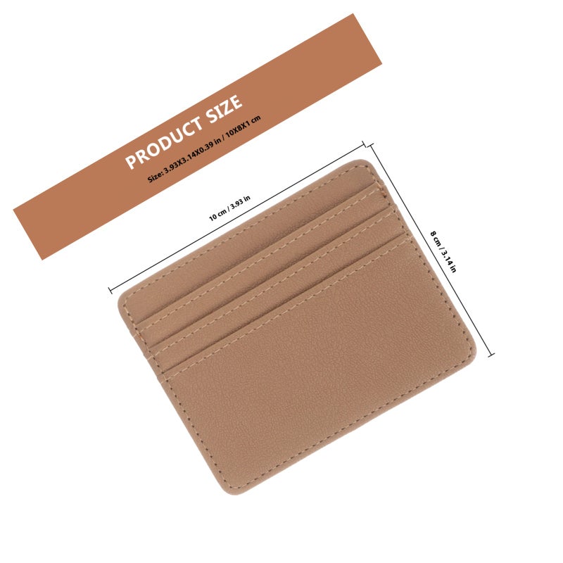 2pcs PU Leather Card Sleeves ID Card Bank Card Sleeves Identity Card Protector - Image 2