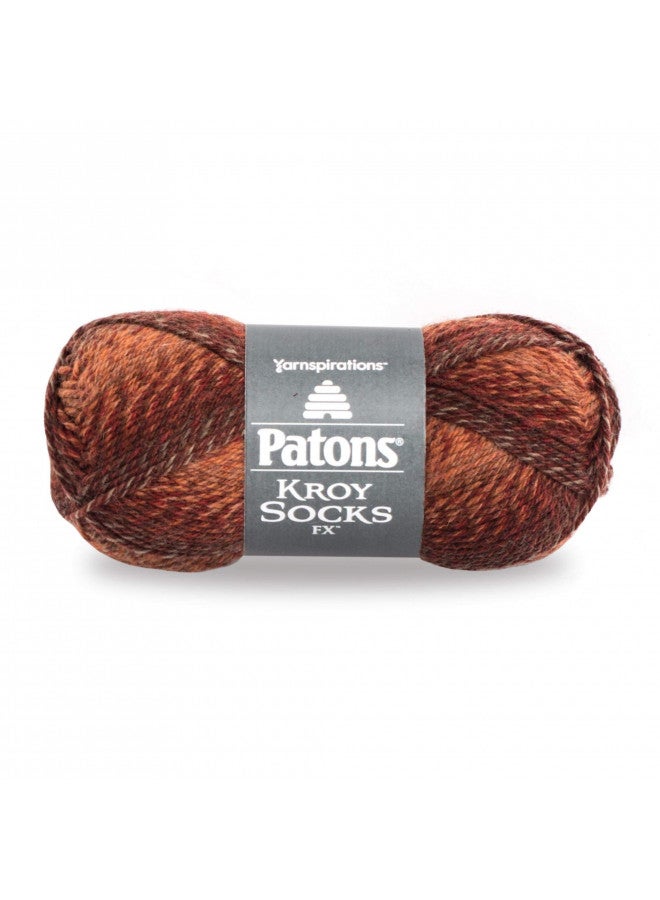 Patons Kroy FX Yarn, Copper Colors