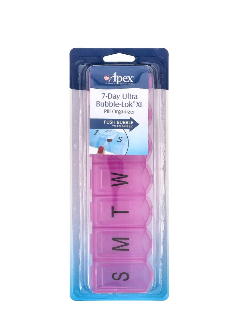 APEX 7-Day Ultra Bubble-Lok Pill Organizer XL 1 Pill Case  - Image 1